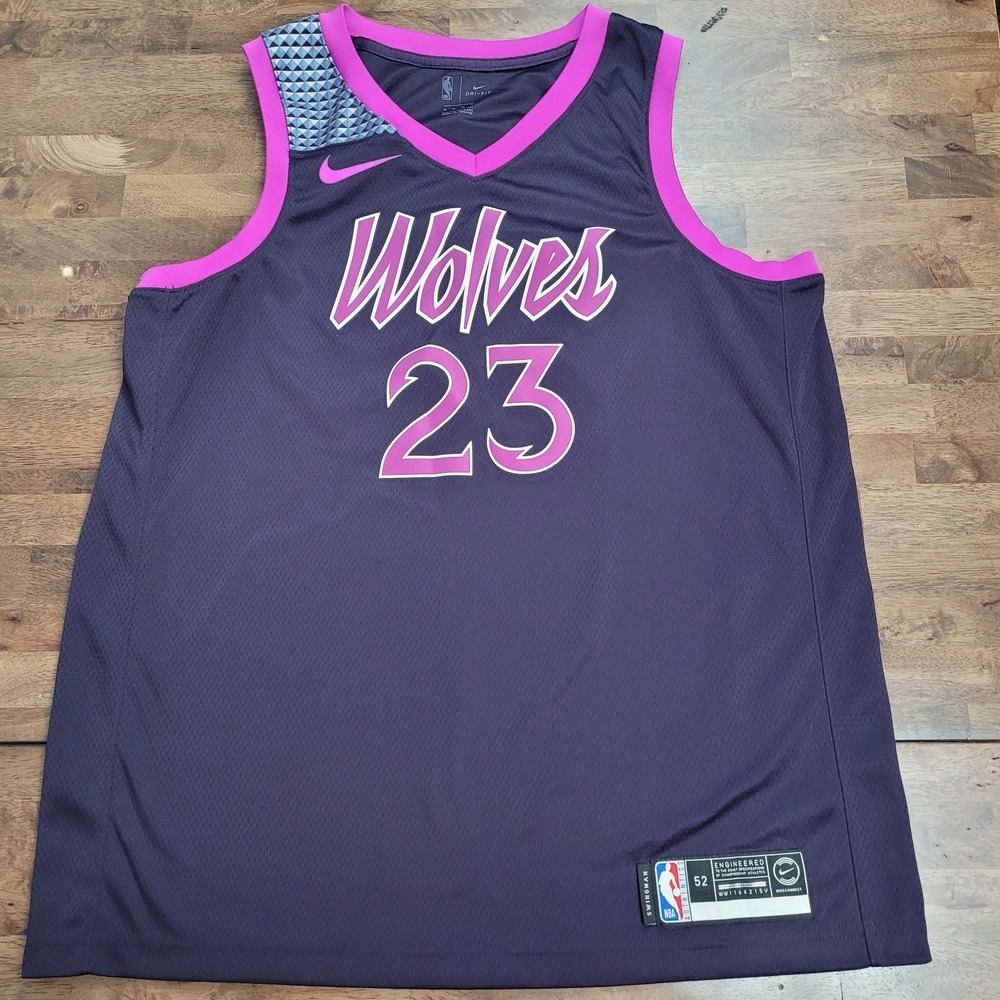 Minnesota Timberwolves Jimmy Butler #23 City Editon Nike Swingman Jersey Men XL